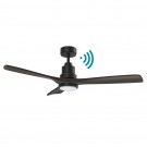 VENTILADOR DE TECHO 132CM NEGRO MADERA NOGAL WIFI