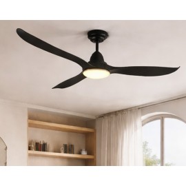 VENTILADOR DE TECHO DC NEGRO 132CM