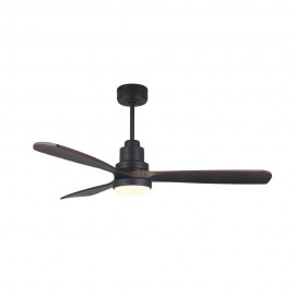 VENTILADOR DE TECHO DC NEGRO NOGAL 132CM
