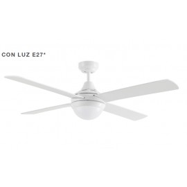 VENTILADOR DE TECHO 2E27 BLANCO 106CM