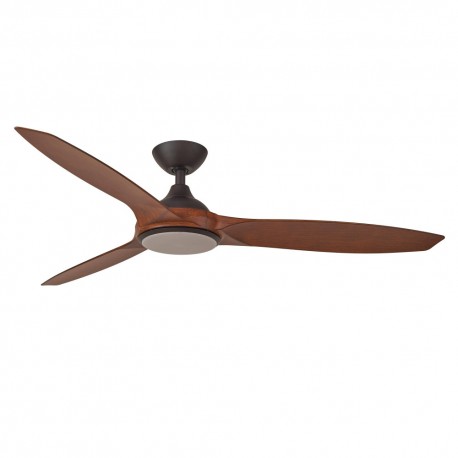 VENTILADOR DC WIFI 106.6 CM NEGRO NOGAL LED 20W