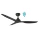 VENTILADOR DE TECHO DC WIFI NEGRO 132 CM SIN LUZ