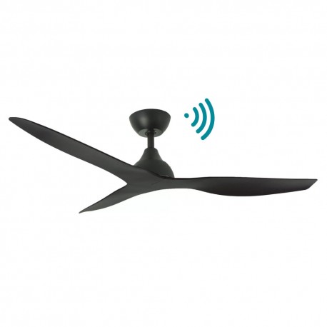 VENTILADOR DE TECHO DC WIFI NEGRO 132 CM SIN LUZ