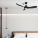 VENTILADOR DE TECHO DC BLANCO 106.6 CM SIN LUZ