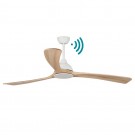 VENTILADOR DE TECHO DC WIFI BLANCO MADERA 176.5 CM SIN LUZ