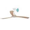 VENTILADOR DE TECHO DC WIFI BLANCO MADERA 176.5 CM SIN LUZ