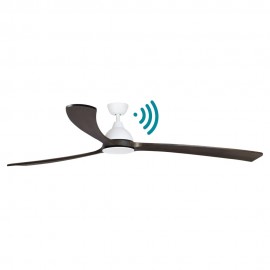 VENTILADOR DE TECHO DC WIFI BLANCO MADERA 176.5 CM SIN LUZ