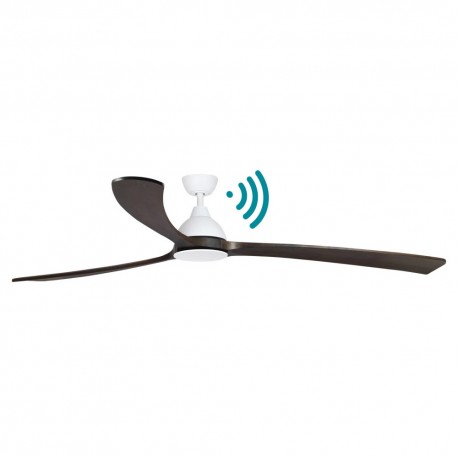 VENTILADOR DE TECHO DC WIFI BLANCO MADERA 176.5 CM SIN LUZ