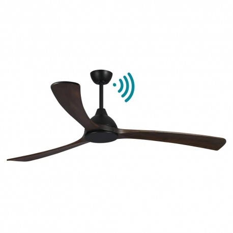 VENTILADOR DE TECHO DC WIFI NEGRO NOGAL 176.5 CM SIN LUZ