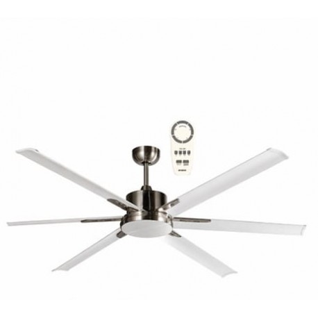 VENTILADOR DE TECHO DC ALUMINIO BLANCO 180 CM SIN LUZ