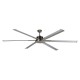 VENTILADOR DE TECHO DC ALUMINIO NIQUEL 180 CM SIN LUZ