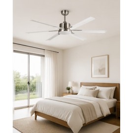 VENTILADOR DE TECHO DC ALUMINIO BLANCO 180 CM SIN LUZ