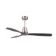 VENTILADOR DE TECHO DC NÍQUEL MADERA 132 CM SIN LUZ