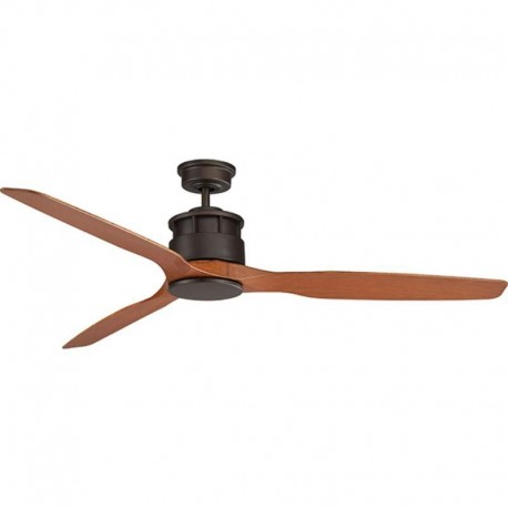 VENTILADOR DE TECHO NEGRO MADERA 152 CM SIN LUZ