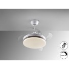 VENTILADOR DE TECHO DC RETRÁCTIL CCT 40/90CM BLANCO/BRONCE