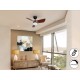 VENTILADOR DE TECHO CCT 76CM NEGRO