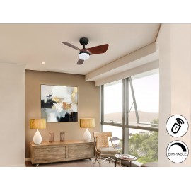 VENTILADOR DE TECHO CCT 76CM NEGRO