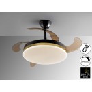 VENTILADOR DE TECHO DC RETRÁCTIL CCT 50/100CM NEGRO/ PAN DE ORO