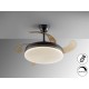 VENTILADOR DE TECHO DC RETRÁCTIL CCT 50/100CM NEGRO/ BRONCE
