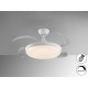VENTILADOR DE TECHO DC RETRÁCTIL CCT 50/106CM BLANCO