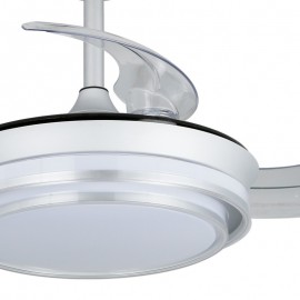 VENTILADOR  DE TECHO 39/92 CM PLATA LED