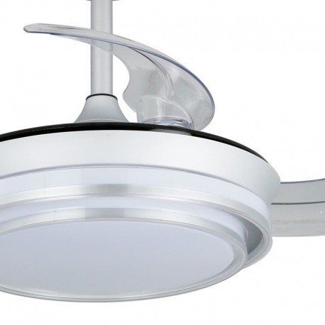 VENTILADOR  DE TECHO 39/92 CM PLATA LED