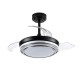 VENTILADOR  DE TECHO 39/92 CM NEGRO LED