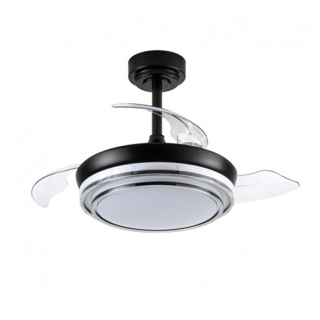 VENTILADOR  DE TECHO 39/92 CM NEGRO LED