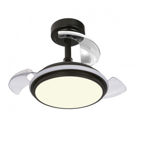 VENTILADOR  DE TECHO 32/55 CM NEGRO LED