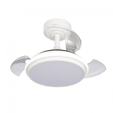 VENTILADOR  DE TECHO 32/55 CM BLANCO LED