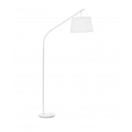 LÁMPARA DE PIE E27 BLANCO CON PANTALLA