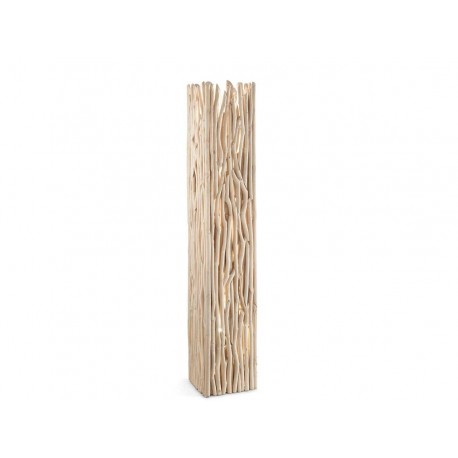 LÁMPARA DE PIE E27 MADERA NATURAL
