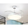 VENTILADOR DE TECHO ASPAS PLEGABLES BLANCO