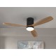 VENTILADOR DE TECHO NEGRO MADERA 3 ASPAS