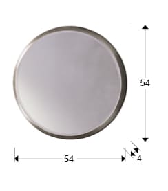ESPEJO REDONDO PLATA 54 CM